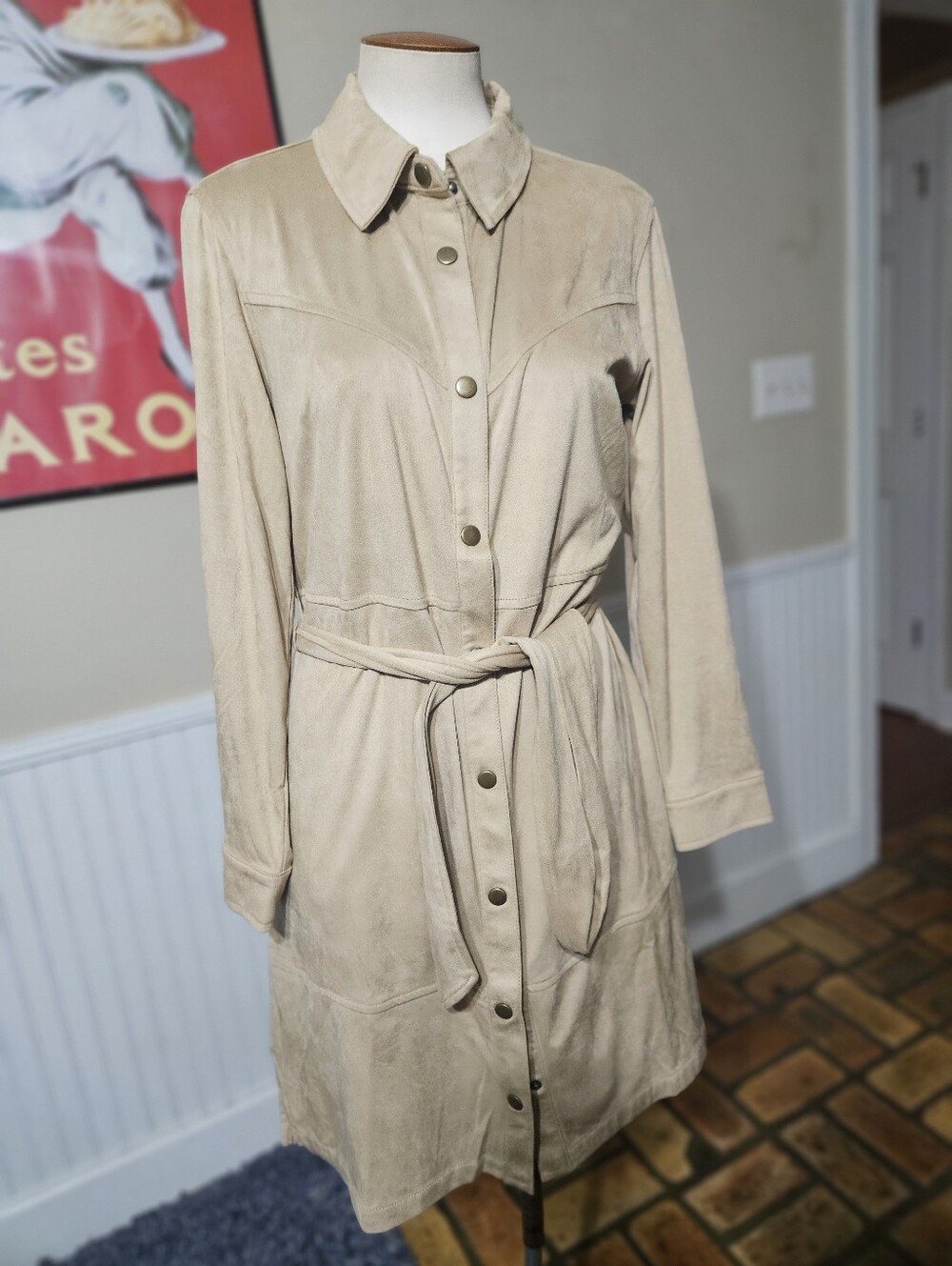Canyon Retreat Faux Suede Jacket Petite Medium - Picture 2 of 5